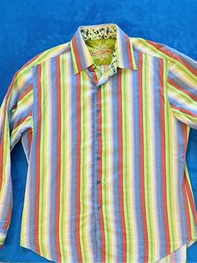 Robert Graham Men's Multicolor Vertical Stripe Button-Down Shirt